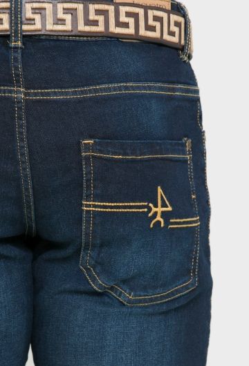 Jeans Regular straight fit azul oscuro