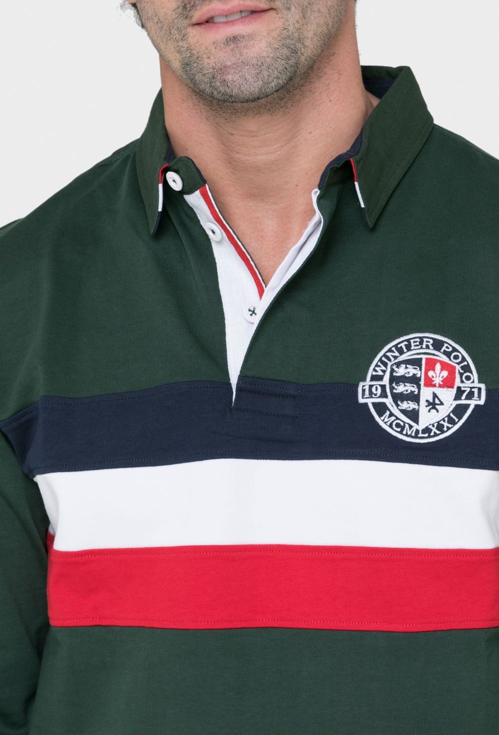 polos-rugby - Rugby modelo bandera color verde