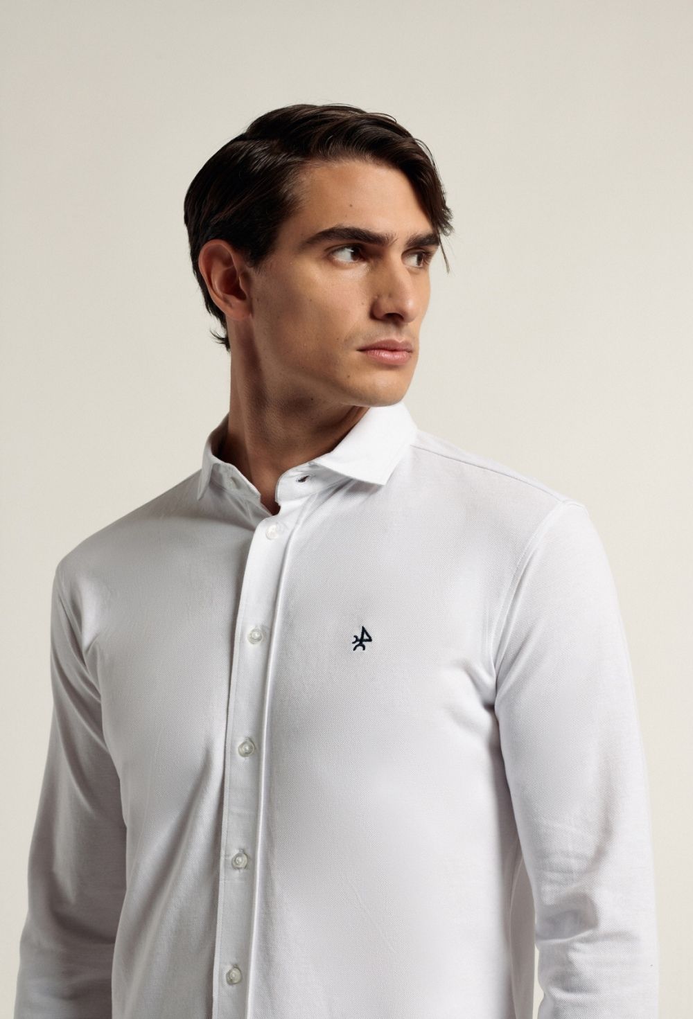 Camisa piqué color blanco - 41.93