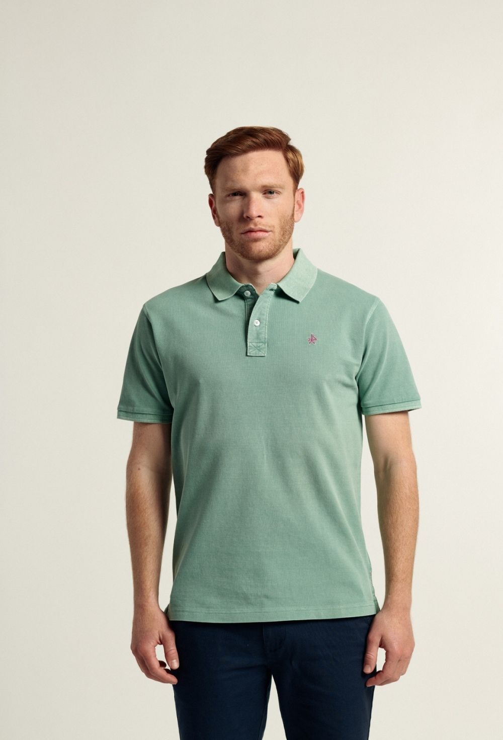 Polo Garment Dye verde claro - 34.93