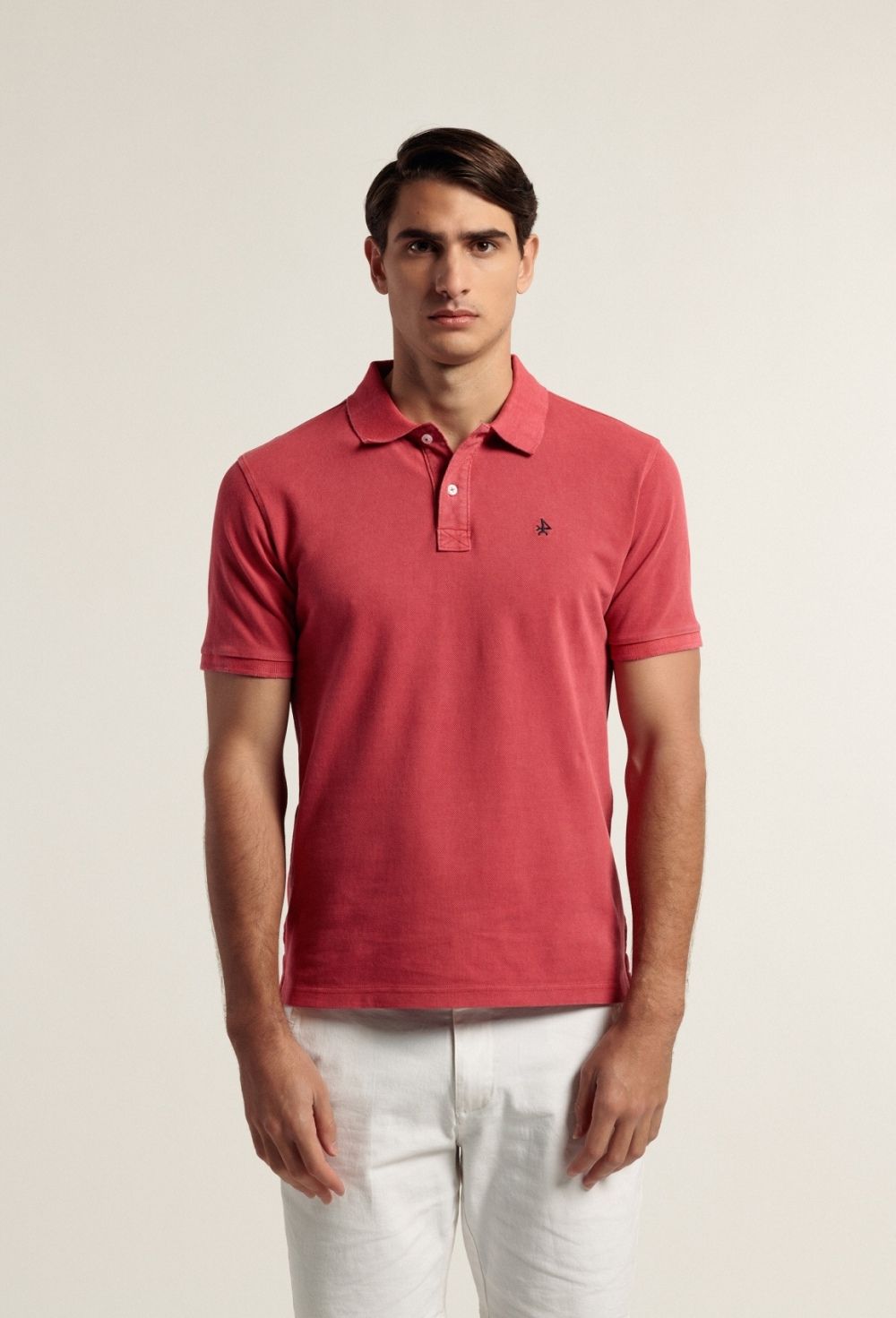 polos - Polo Garment Dye rojo P24H-5698-RJ