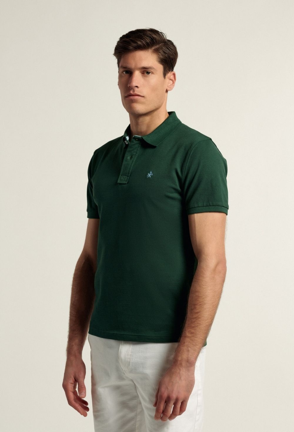 polos - Polo clásico color verde P24H-5734-VDI