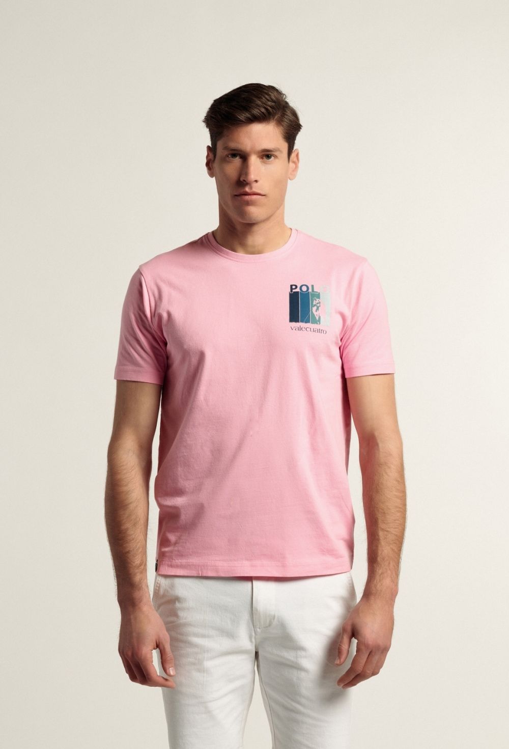 camisetas - Camiseta Polo rosa P24H-5753-RS