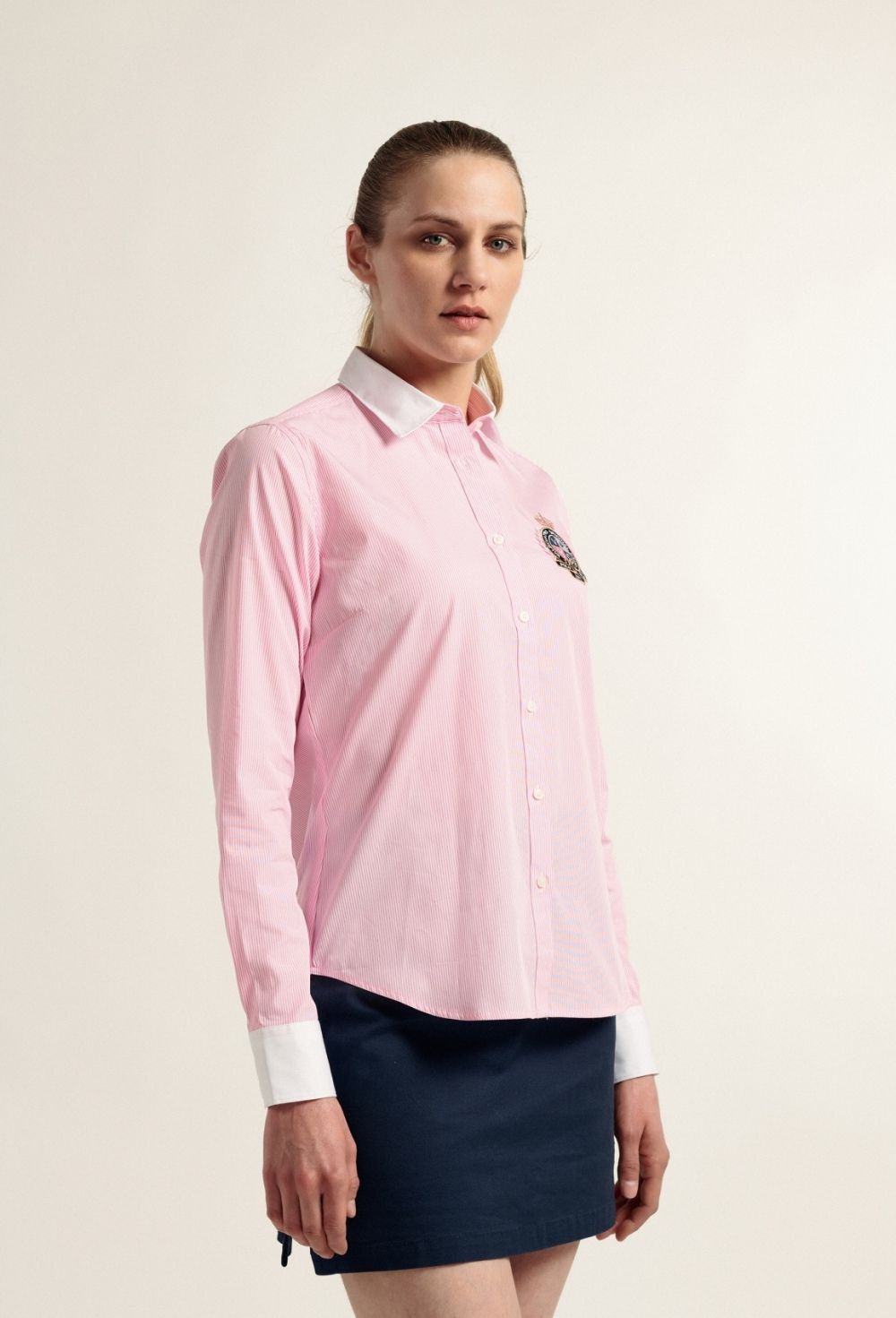 camisas - Camisa escudo color rosa P24M-5831-RS