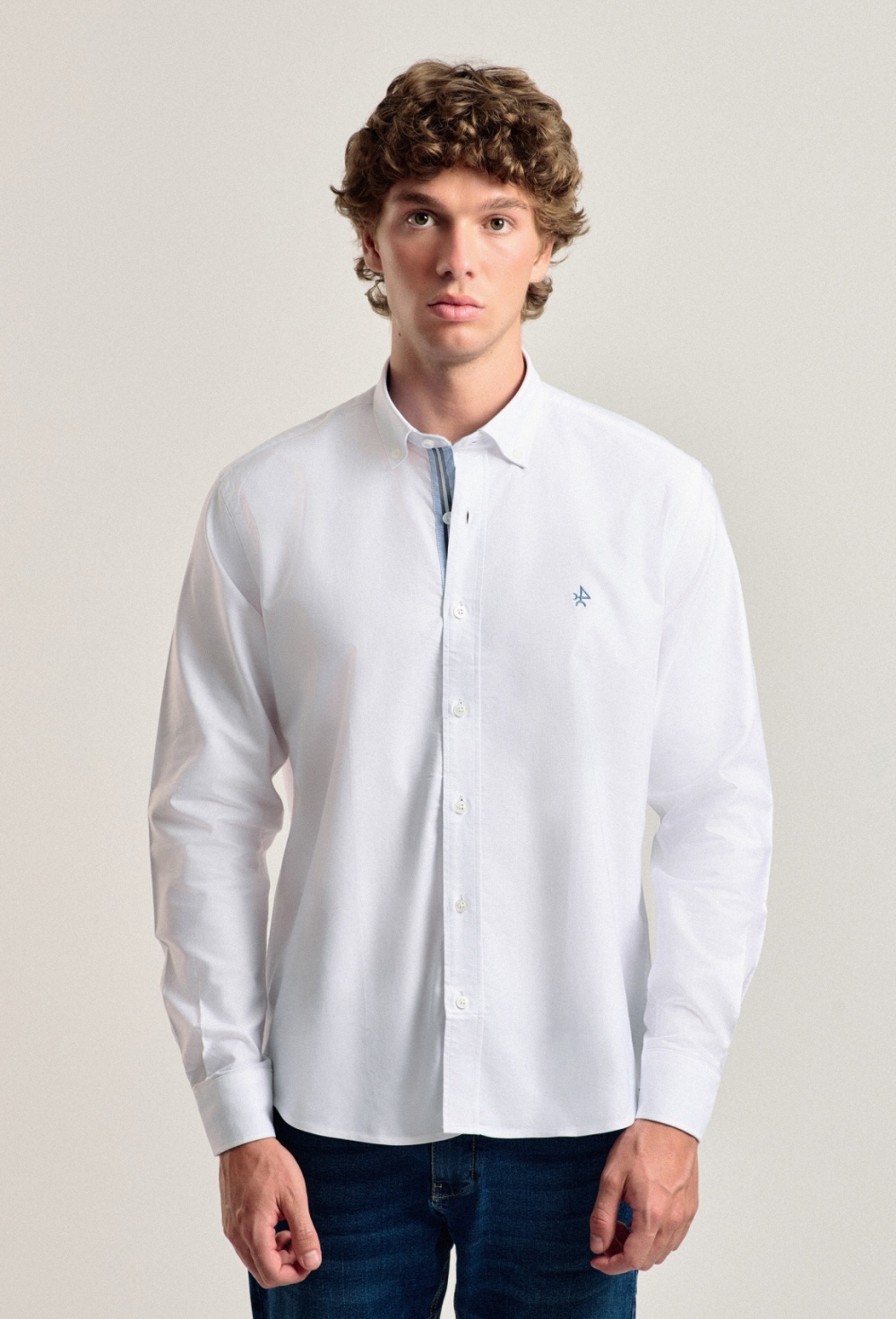 camisas - Camisa clásica Valecuatro blanca I24H-5986-BL