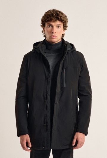 Abrigo negro modelo Munich