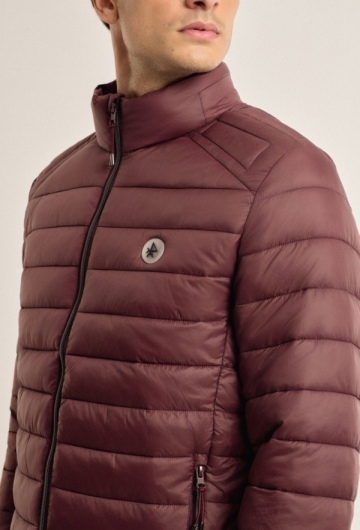 Chaqueta acolchada clásica Valecuatro burdeos