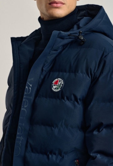 Chaqueta acolchada Emboss color azul marino