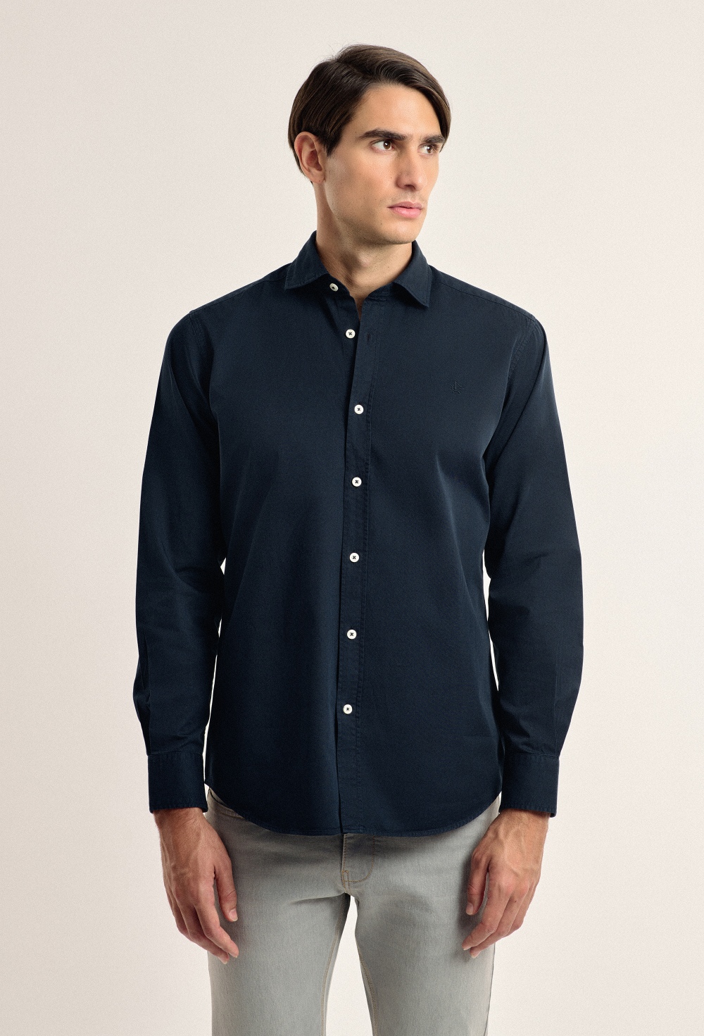 chemises - CAMISA H CLÁSICA GARMENT DYE I24H-5963-AZM