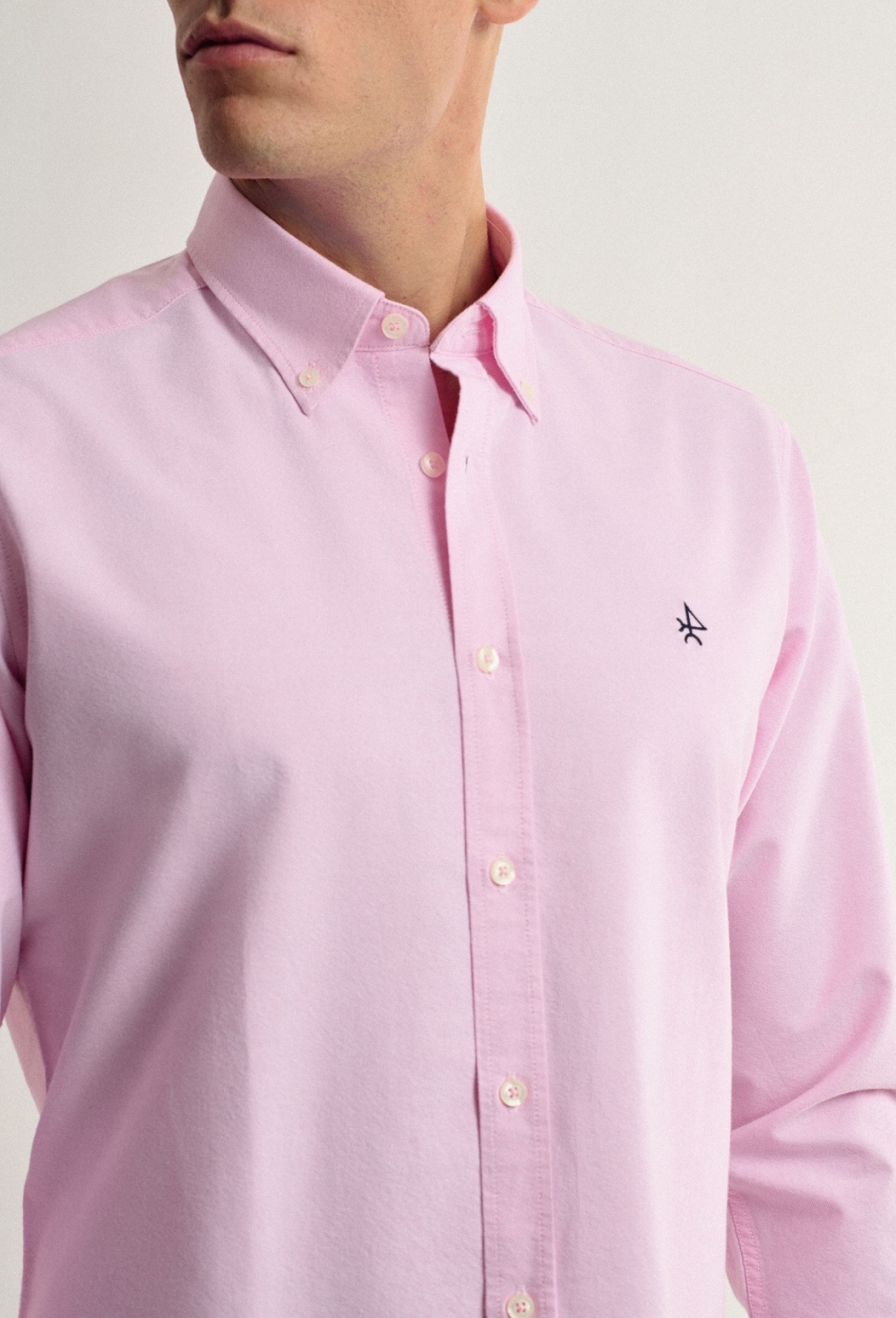 Camisa rosa oxford Valecuatro clásica - 37.74