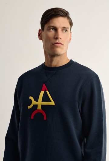 Sudadera logo Valecuatro España azul marino