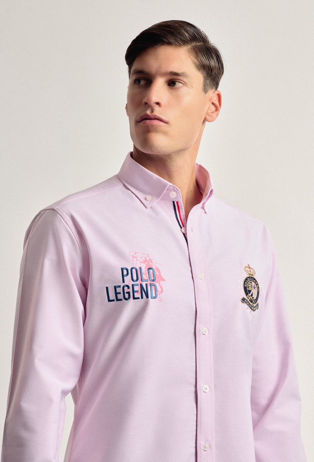 Camisa rosa bordada modelo Legend - 47.94