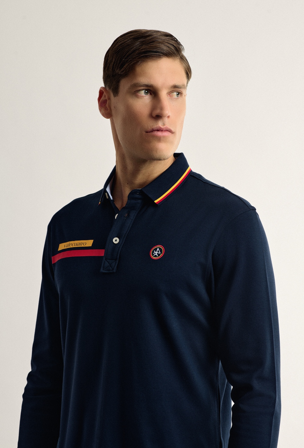 Polo Valecuatro de hombre azul marino modelo bandera ESP - 38.94