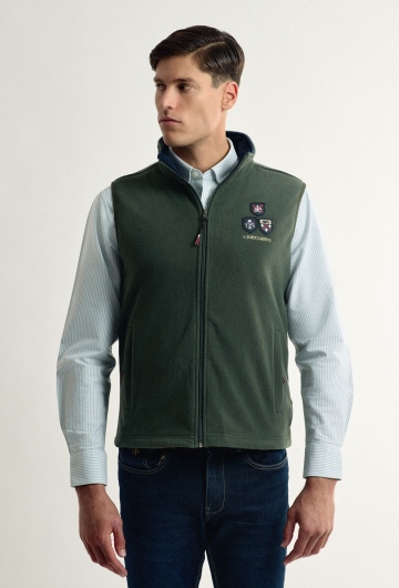 CHALECO H POLAR ESCUDOS