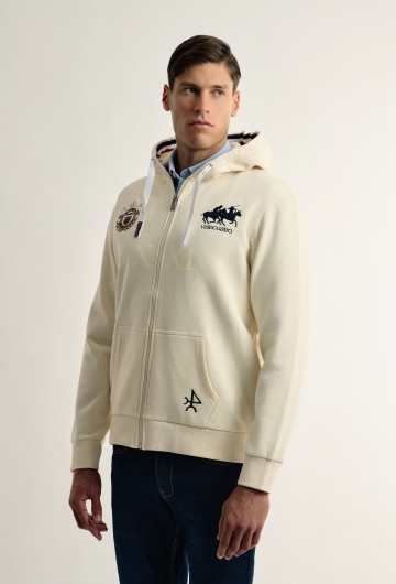 SUDADERA H CREMALLERA CABALLOS