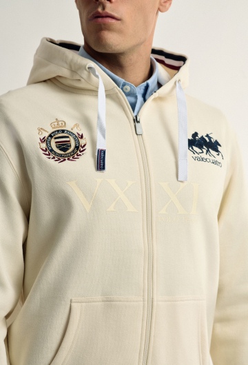 SUDADERA H CREMALLERA CABALLOS
