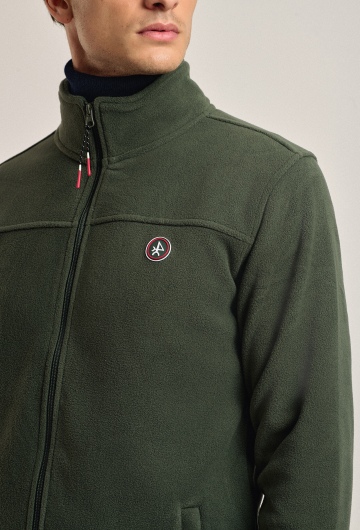 Chaqueta polar clásica color kaki