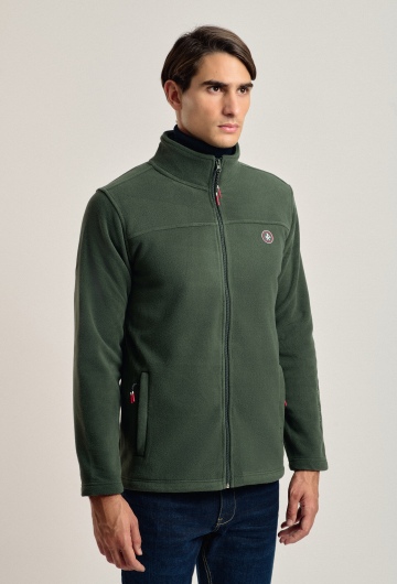 Chaqueta polar clásica color kaki