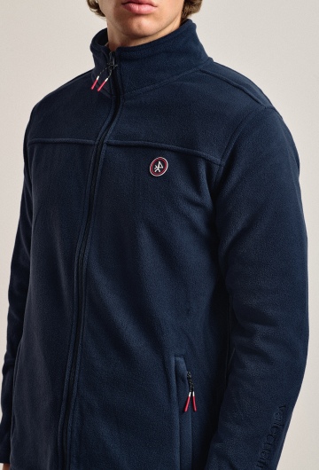 Chaqueta polar clásica color azul marino