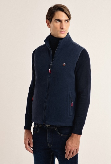 Chaleco polar clásico Valecuatro ESP azul marino