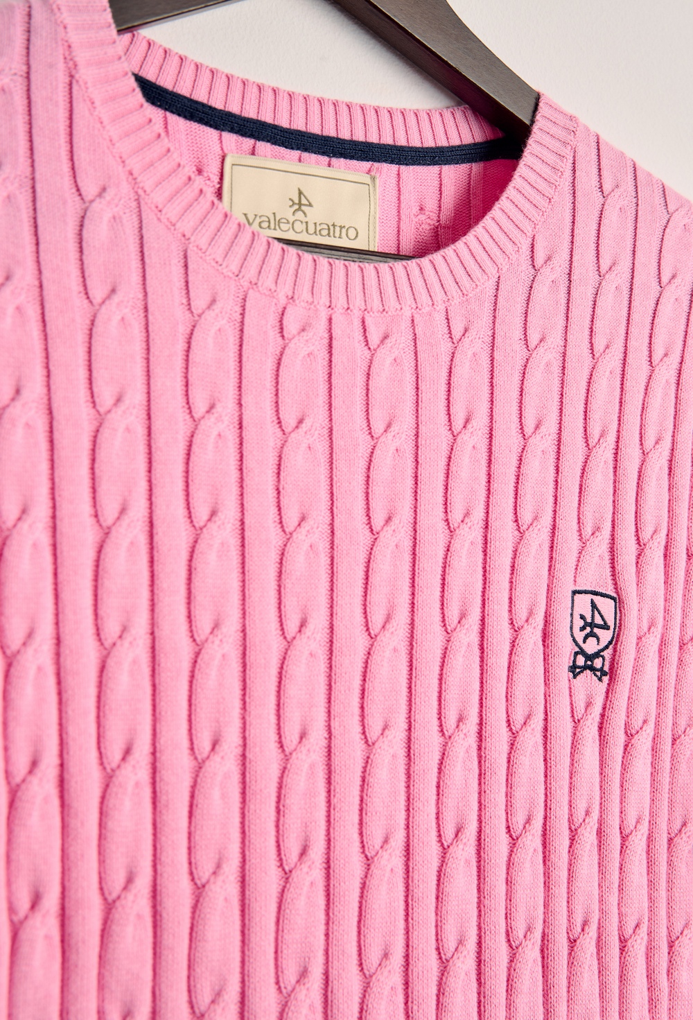 Jersey punto de ochos rosa - 48.93