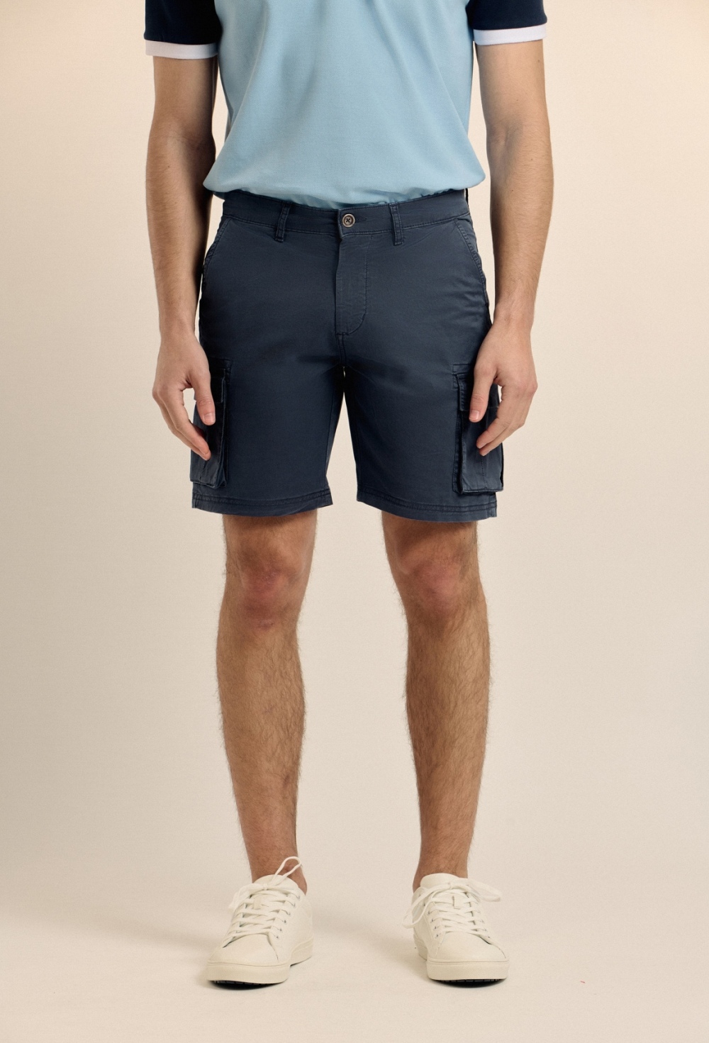 bermudas - Bermuda cargo azul marino P25H-6286-AZM