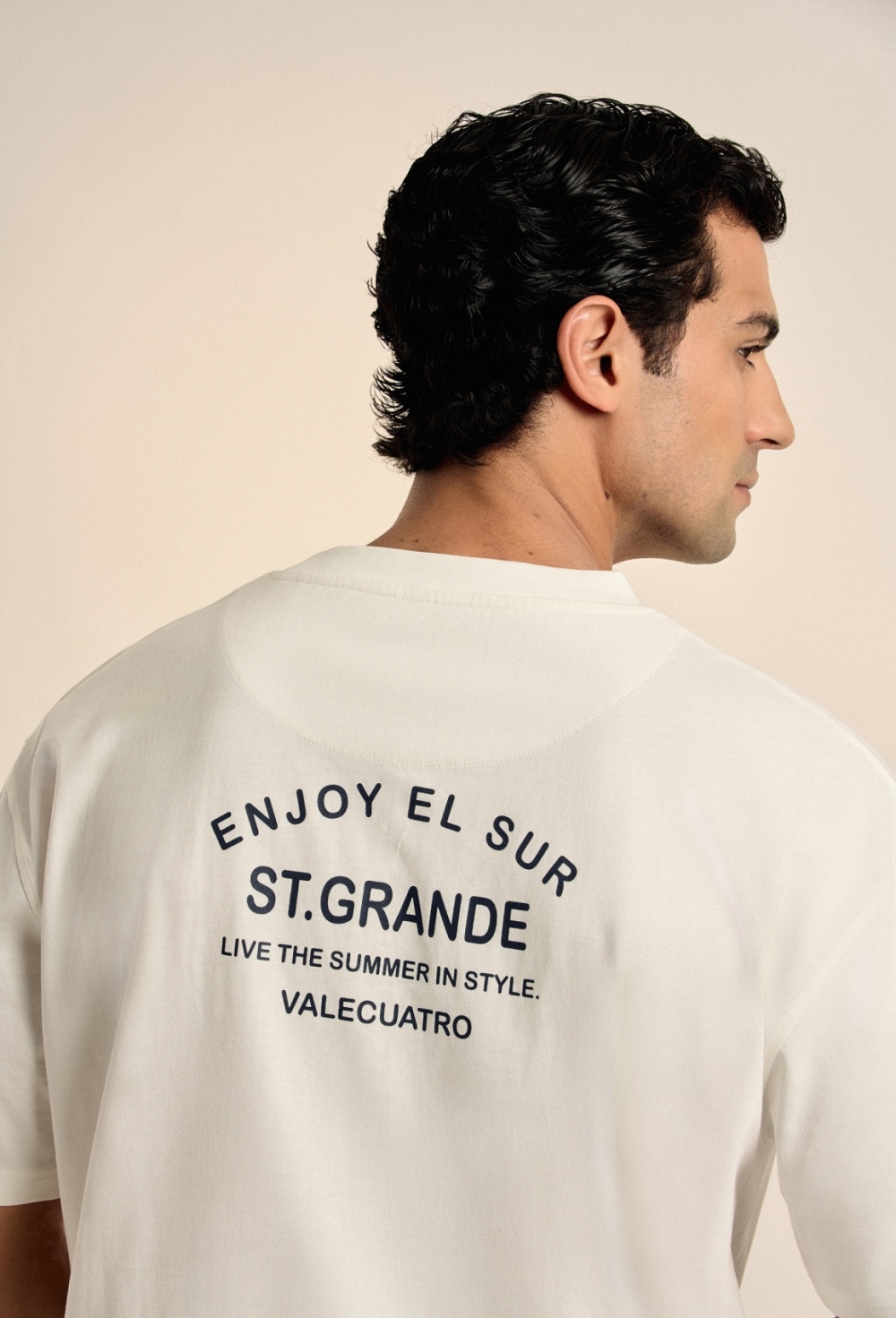 Camiseta Valecuatro St.Grande blanco roto - Valecuatro