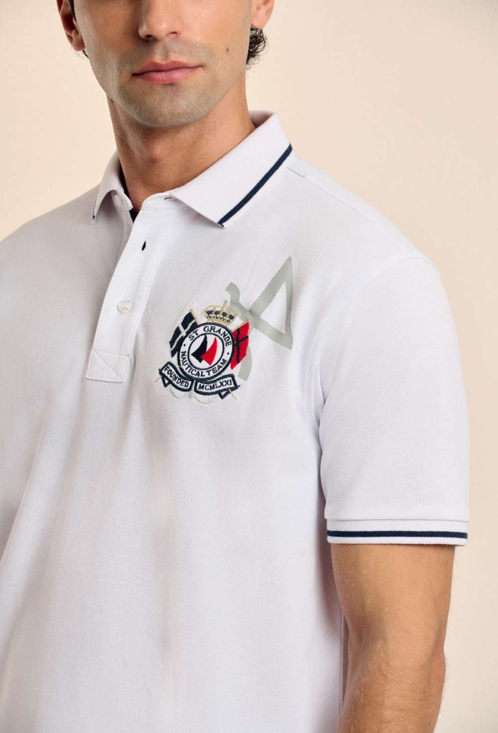 Polo Nautical Team blanco - 59.9