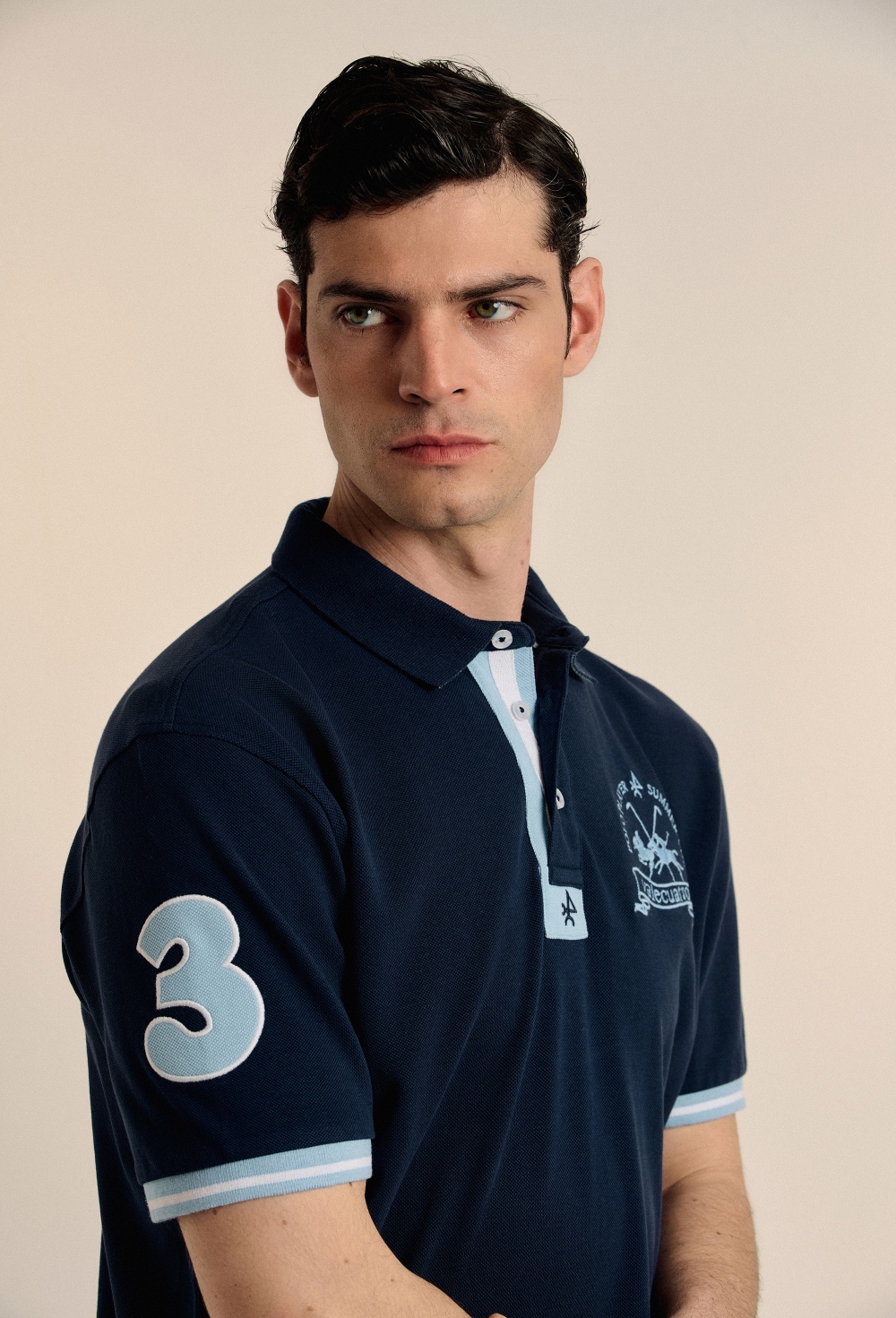 Polo banderas azul marino - Valecuatro