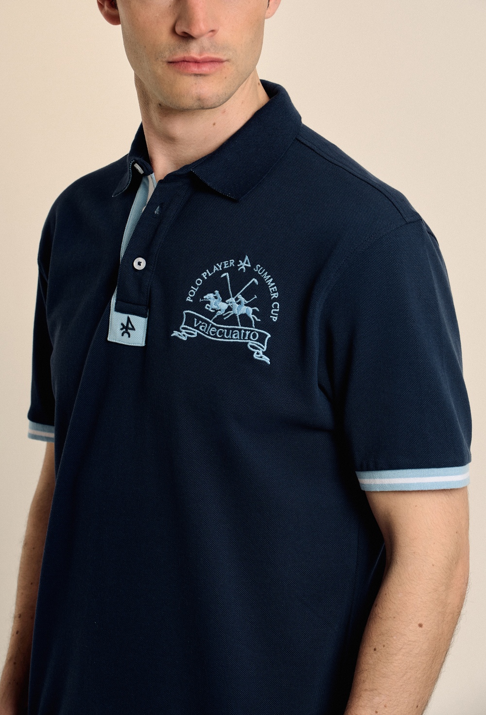 Polo banderas azul marino - 45.43