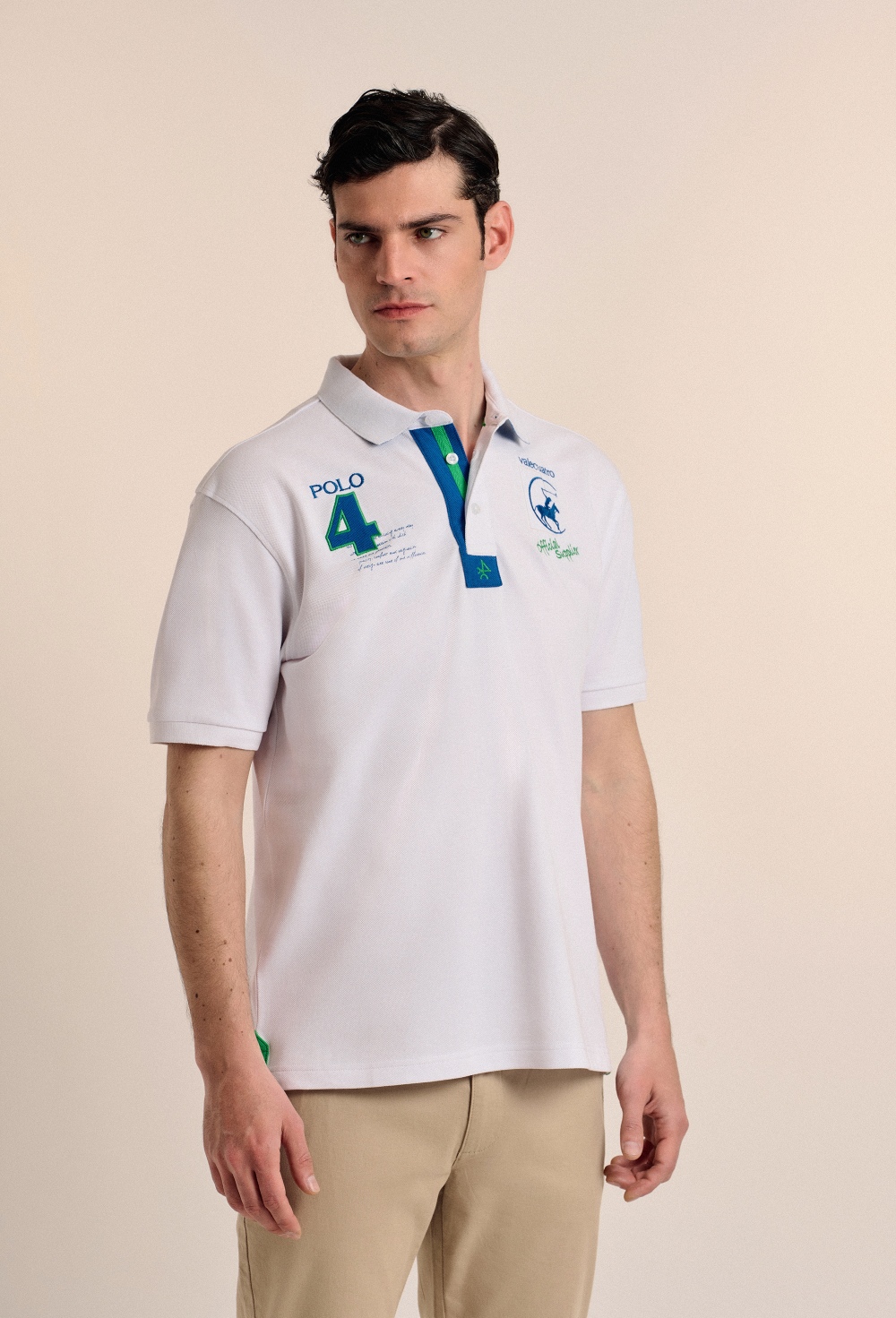 polos - Polo Player blanco P25H-6207-BL