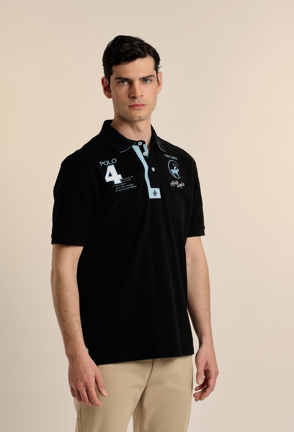 polos - Polo Player negro P25H-6209-NG