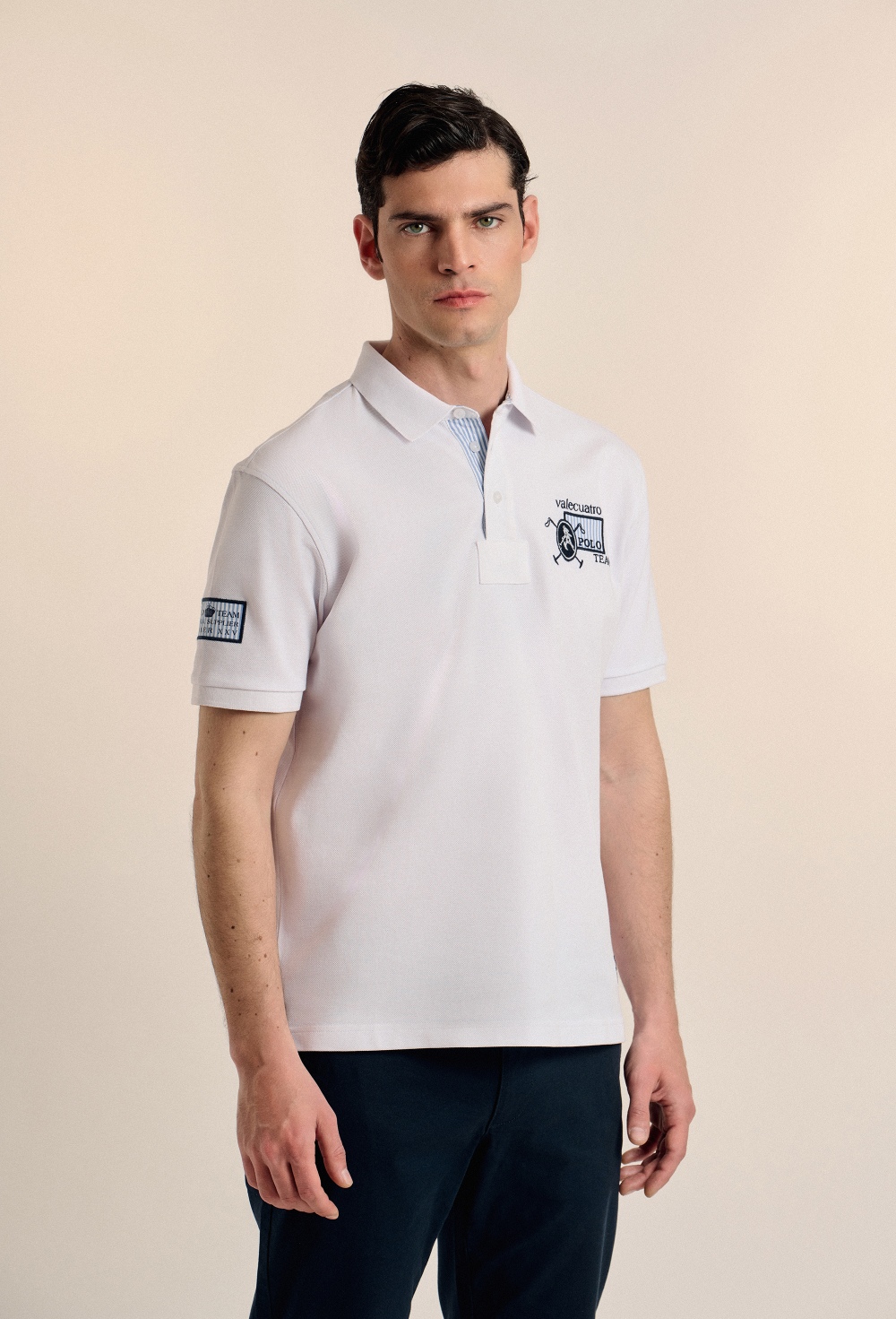 polos - Polo Team blanco P25H-6201-BL
