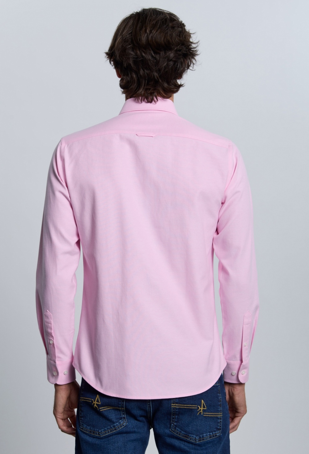 camisas - Camisa bolsillo rosa