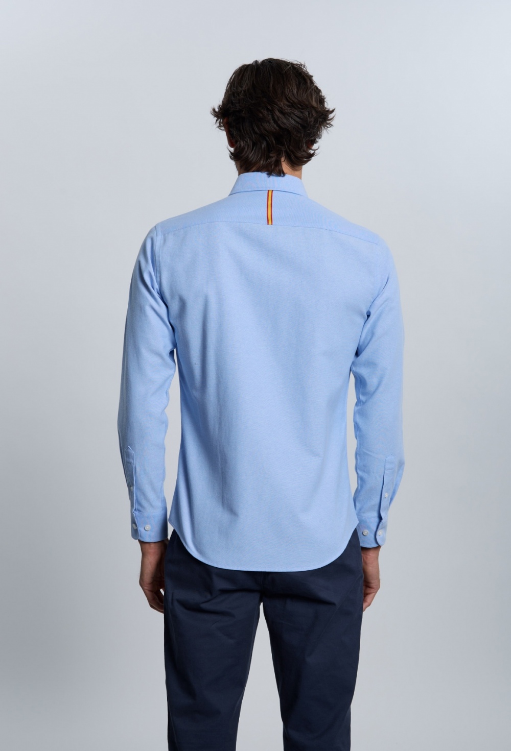 Camisa bordada Valecuatro España celeste
