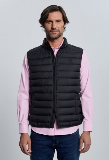 Chaleco acolchado clásico negro