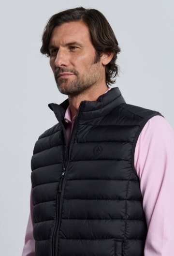 Chaleco acolchado clásico negro