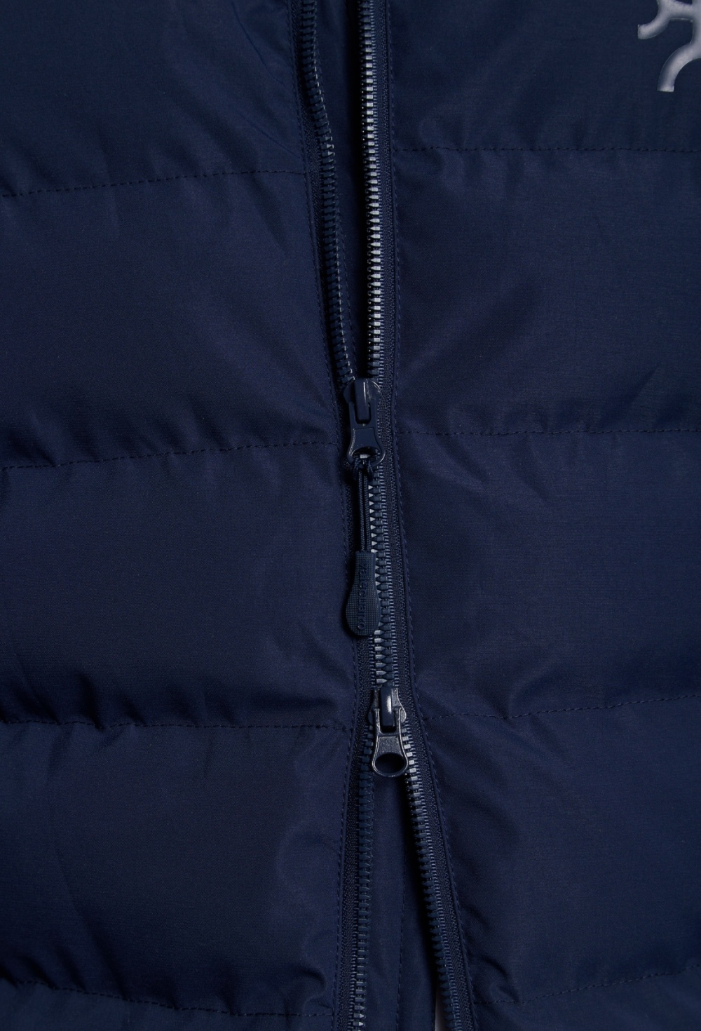 Chaqueta acolchada emboss azul marino