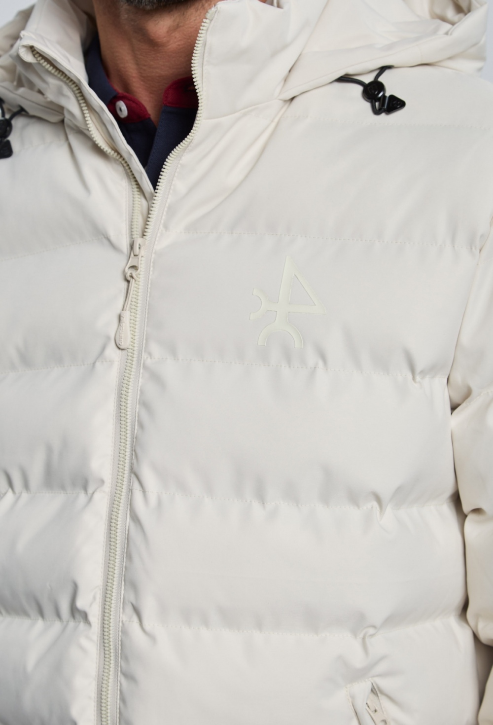 Chaqueta acolchada emboss blanco roto - Valecuatro - abrigos-y-chaquetas