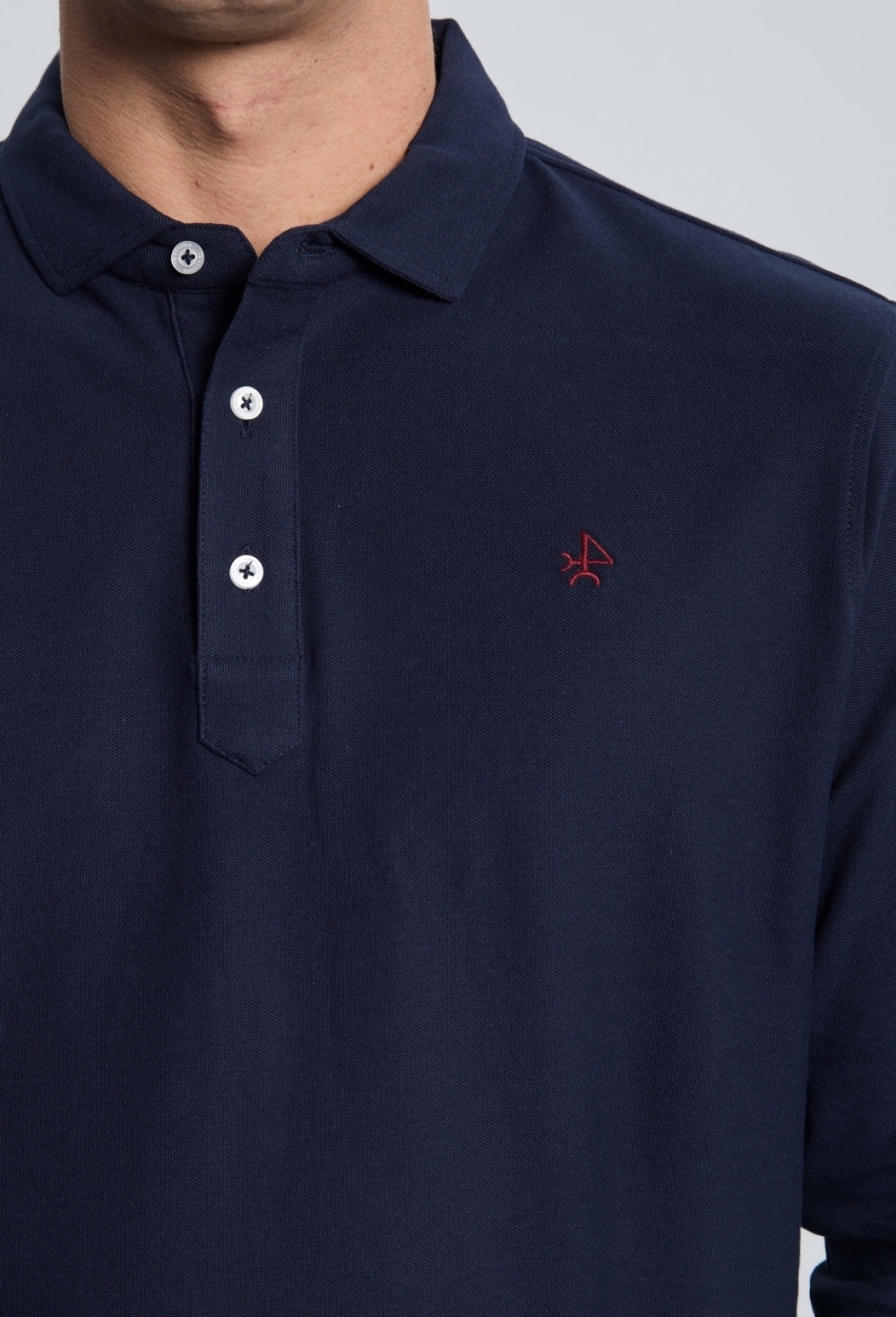 Polo clásico manga largo azul marino - 59.95