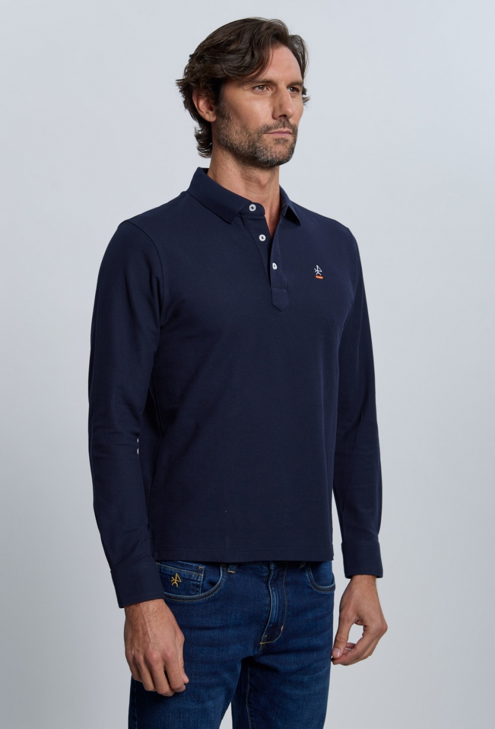 Valecuatro - Polo clásico España azul marino