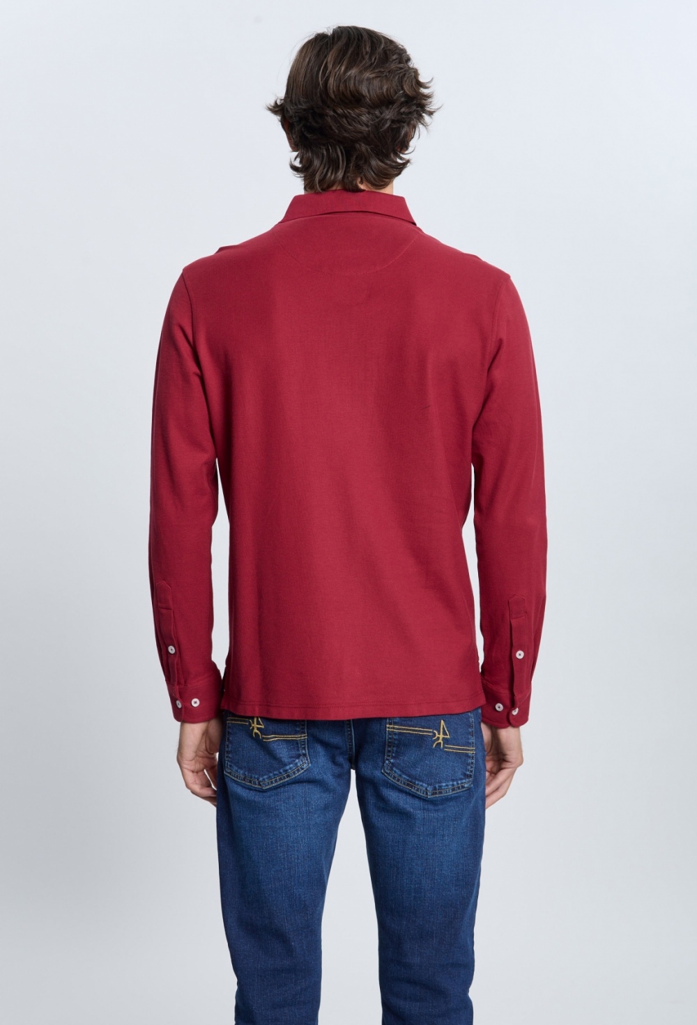 Polo modelo escudo burdeos - Valecuatro - polos