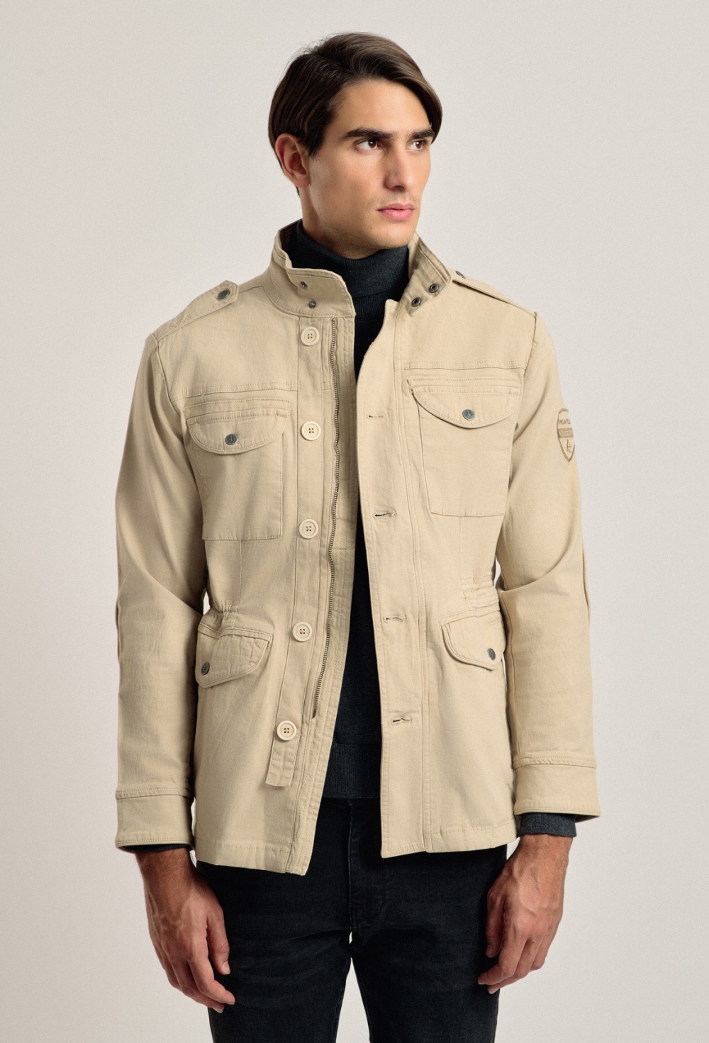 abrigos-y-chaquetas - Sahariana Valecuatro beige I25H-6443-BG