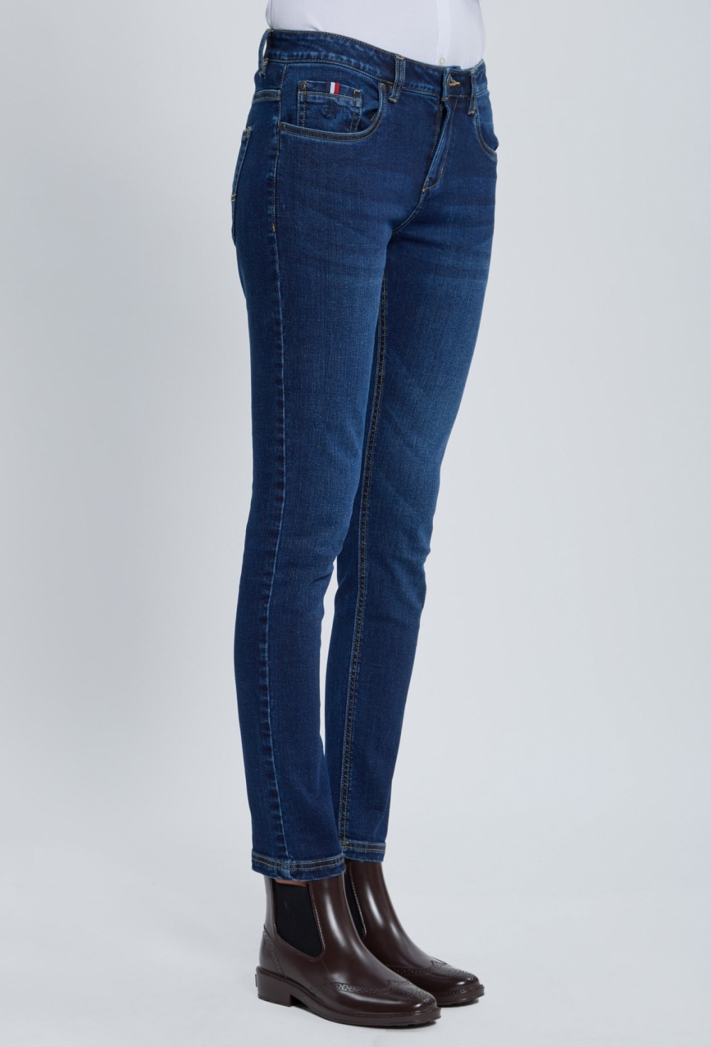 Pantalón jeans denim azul medio - Valecuatro