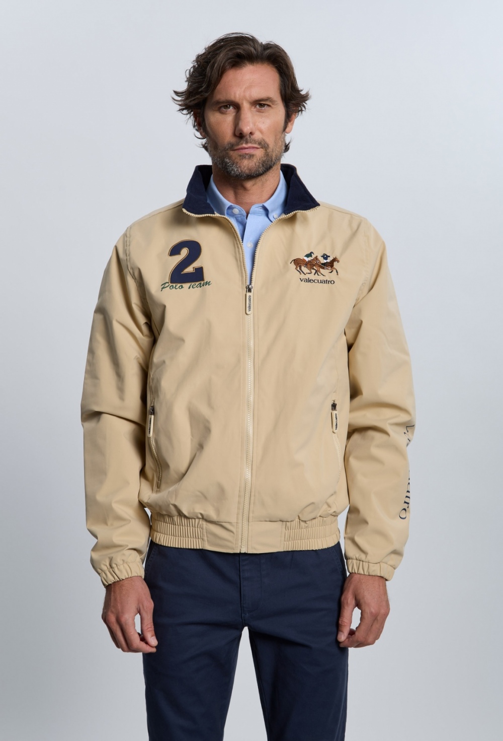 cazadoras - Cazadora caballos beige I25H-6446-BG