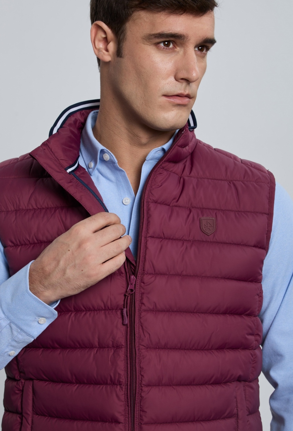 Chaleco acolchado clásico burdeos - Valecuatro - chalecos