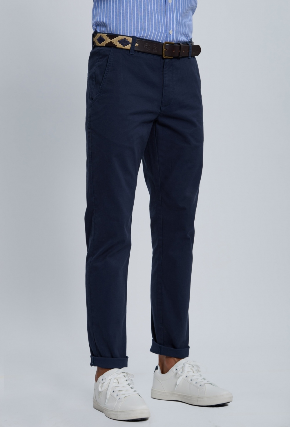 Pantalón chino clásico azul marino - Valecuatro