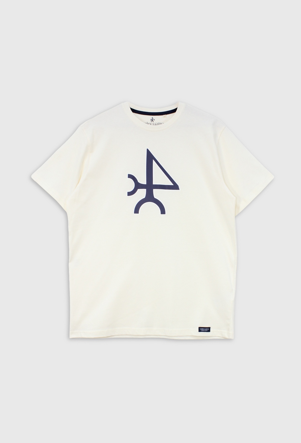 Camiseta logo color blanco roto - Valecuatro