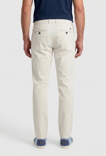 Pantalón chino Valecuatro blanco roto
