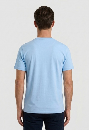 Camiseta logo Valecuatro celeste